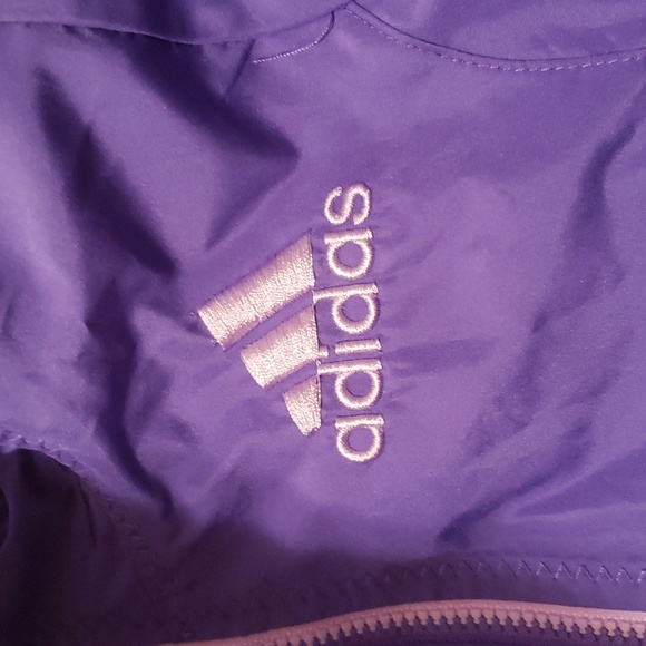Adidas Girls Purple Jacket - Picture 8 of 12